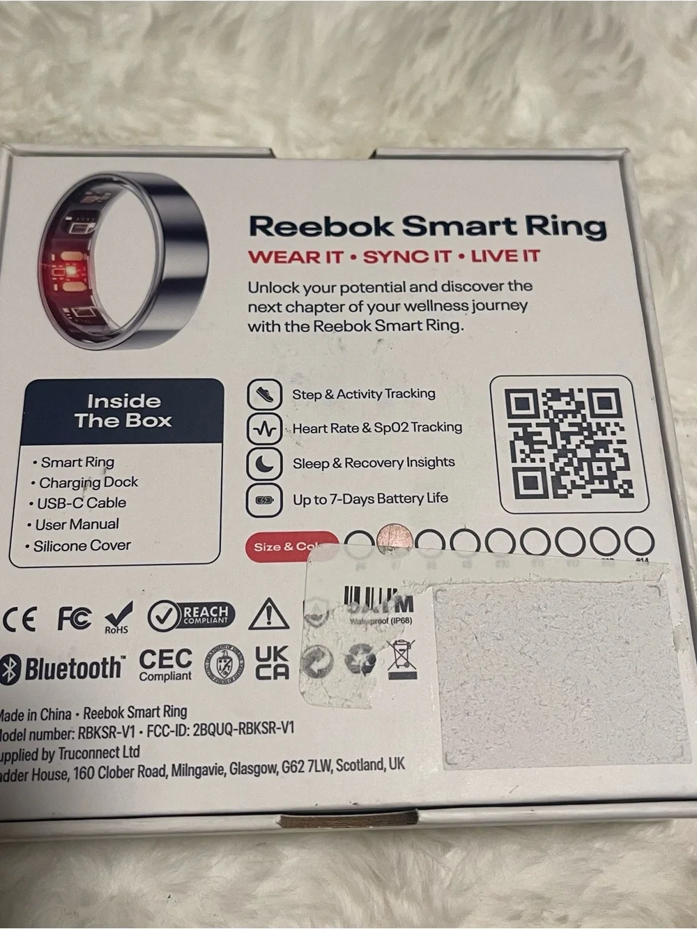 Reebok Gold smart ring